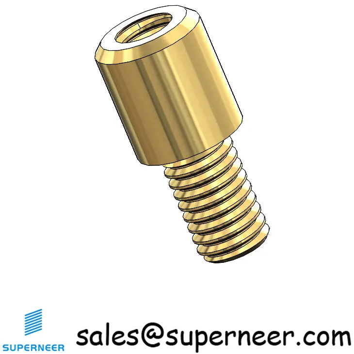 M3 x 5mm Round Spacers Brass Male Female Standoffs Screws