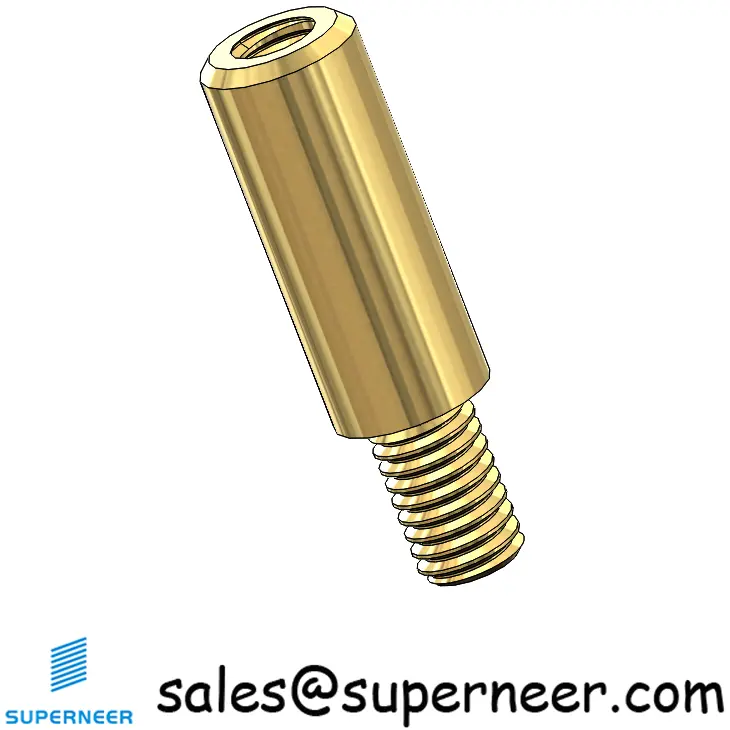 M3 x 11mm Round Spacers Brass Male Female Standoffs Screws