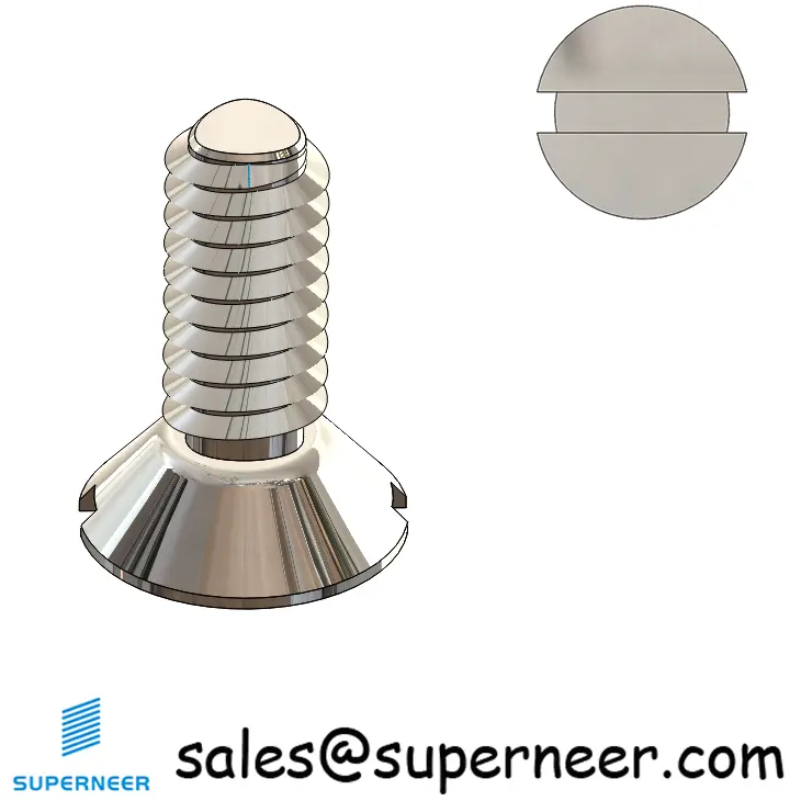8-32 × 7/16 Flat Head Slot Thread Forming  Screws for Metal  SUS304 Stainless Steel Inox