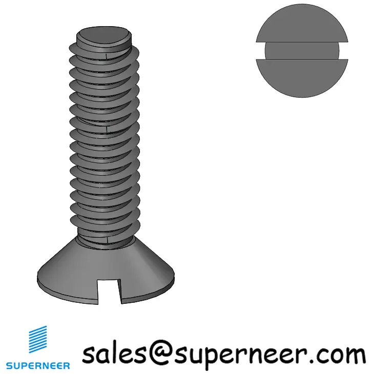 M2.5 × 9mm Flat Head Slot Thread Forming Screws for Metal Steel Black