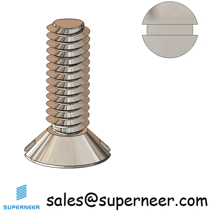 M4 × 12mm Flat Head Slot Thread Forming Screws for Metal SUS304 Stainless Steel Inox