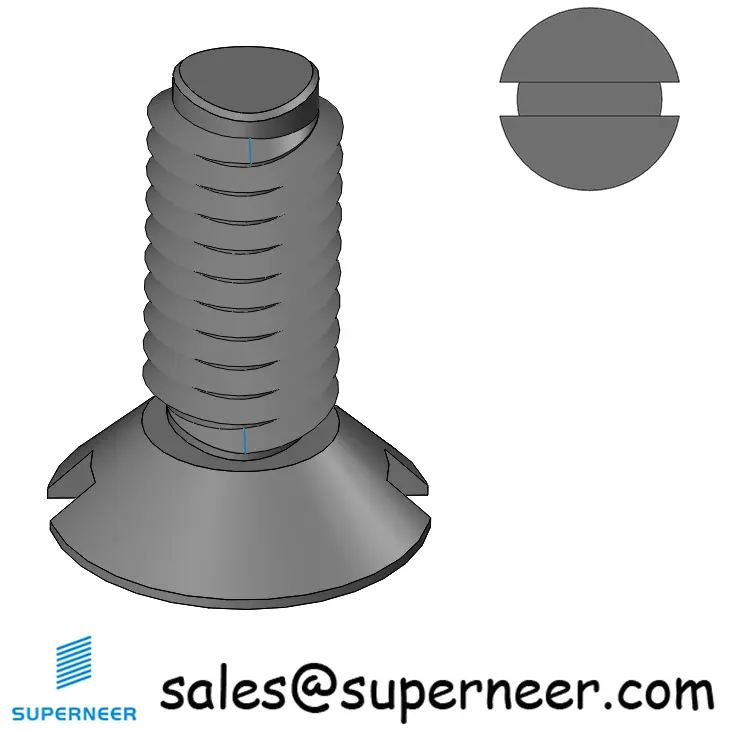 M5 × 12mm Flat Head Slot Thread Forming Screws for Metal Steel Black