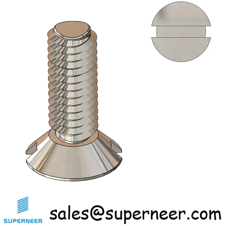 M5 × 14mm Flat Head Slot Thread Forming Screws for Metal SUS304 Stainless Steel Inox