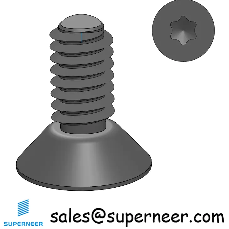 8-32 × 3/8 Flat Head Torx Thread Forming  Screws for Metal  SUS304 Stainless Steel Inox
