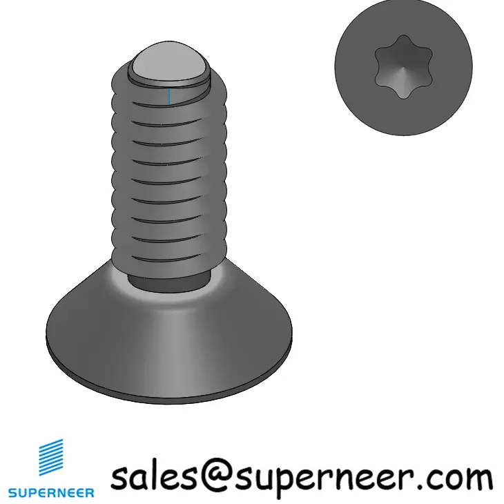 8-32 × 7/16 Flat Head Torx Thread Forming  Screws for Metal  SUS304 Stainless Steel Inox