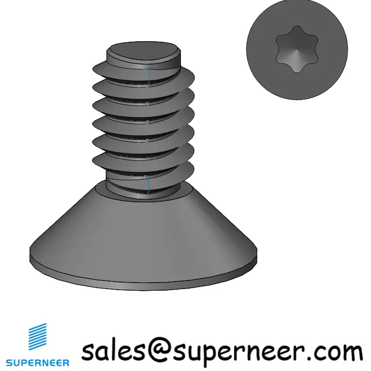 M4 × 8mm Flat Head Torx Thread Forming Screws for Metal SUS304 Stainless Steel Inox