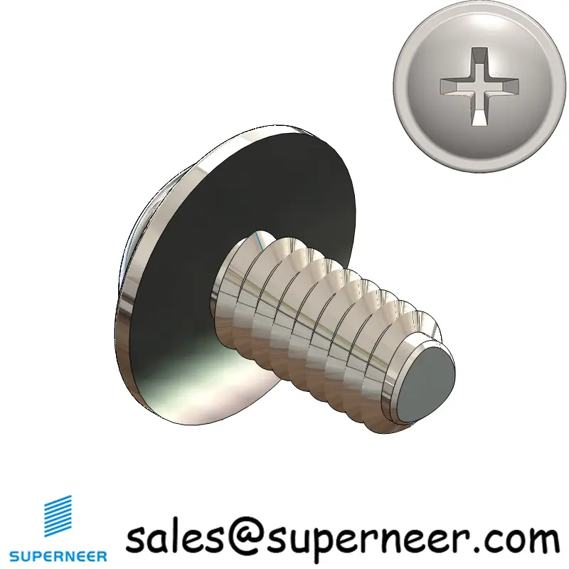 8-32 × 5/16 Pan Washer Phillips Thread Forming  Screws for Metal  SUS304 Stainless Steel Inox