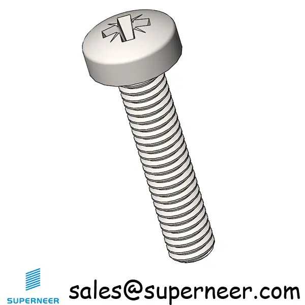 M2.5 x 12 mm  Pan Head Pozi Machine Screw SUS304 Stainless Steel Inox   ISO 7045