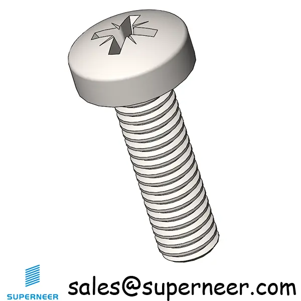 M3.5 x 12 mm  Pan Head Pozi Machine Screw SUS304 Stainless Steel Inox  ISO 7045