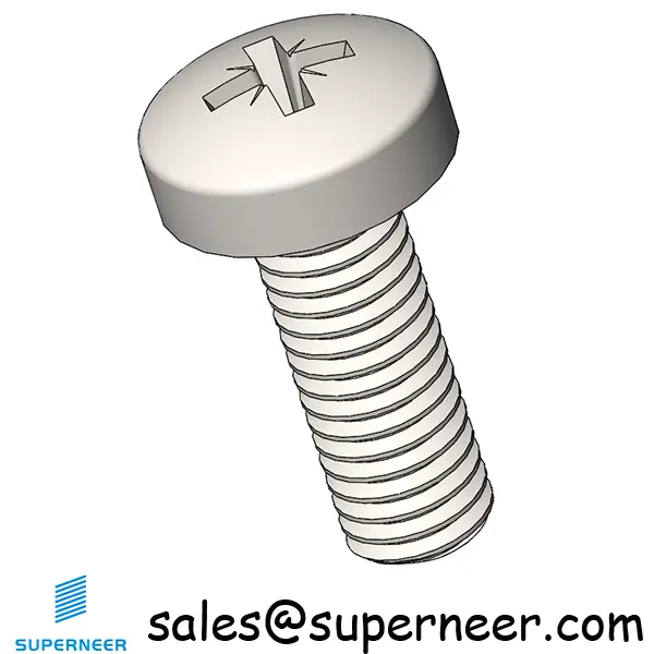 M5 x 14 mm  Pan Head Pozi Machine Screw SUS304 Stainless Steel Inox  ISO 7045