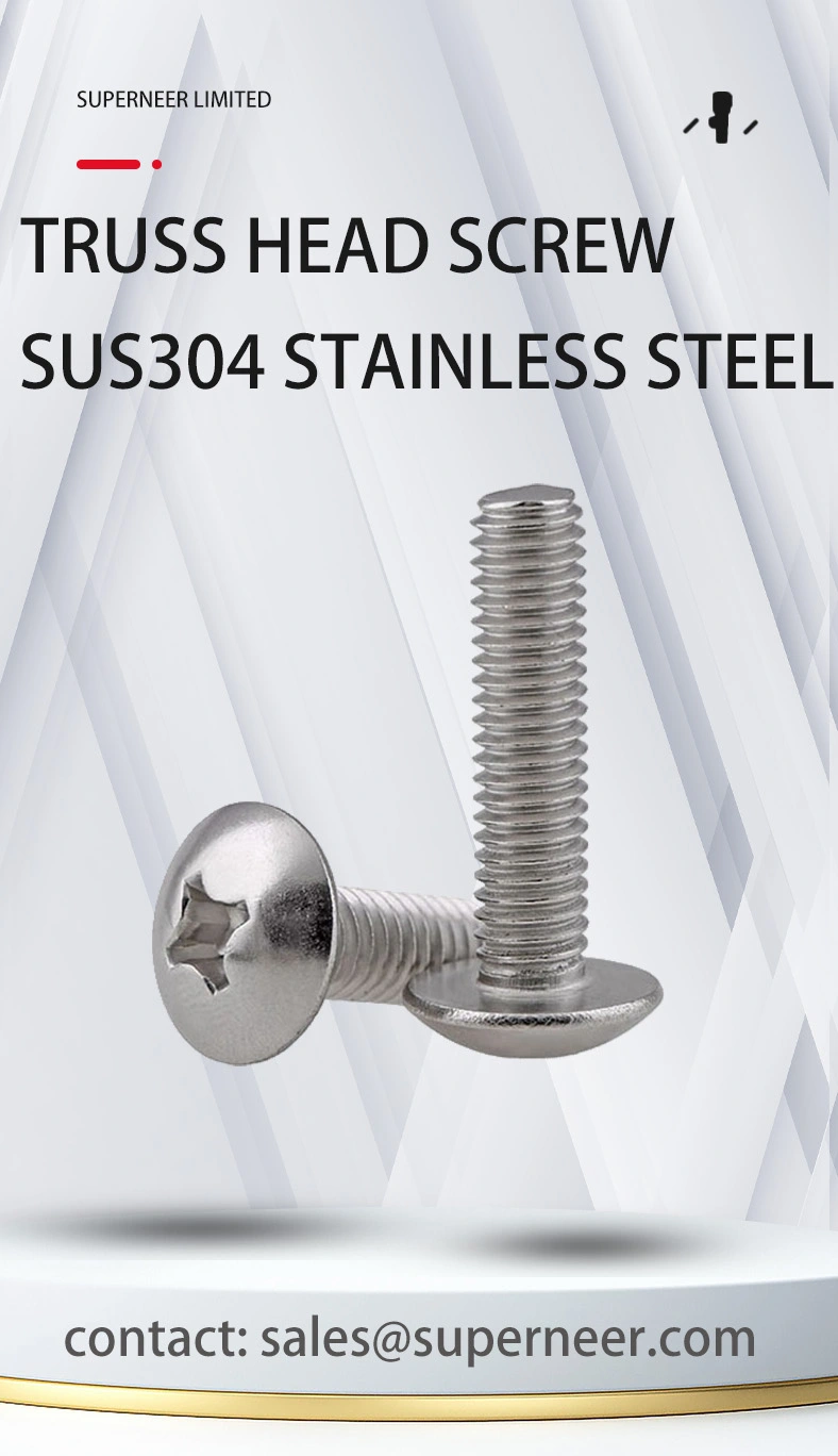 M2.5 x 9 mm  Truss Head Phillips Machine Screw SUS304 Stainless Steel Inox JIS B 1111