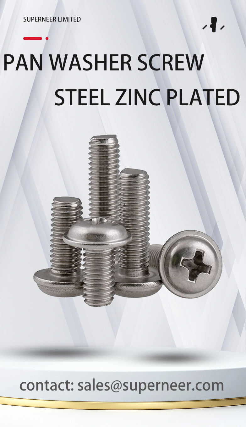 8-32 x 7/16"  Pan Washer Head Phillips Machine Screws SUS304 Stainless Steel Inox