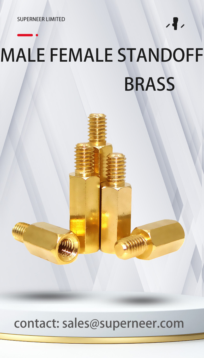 M3 x 8mm Hex Standoffs Male Female Spacers Brass