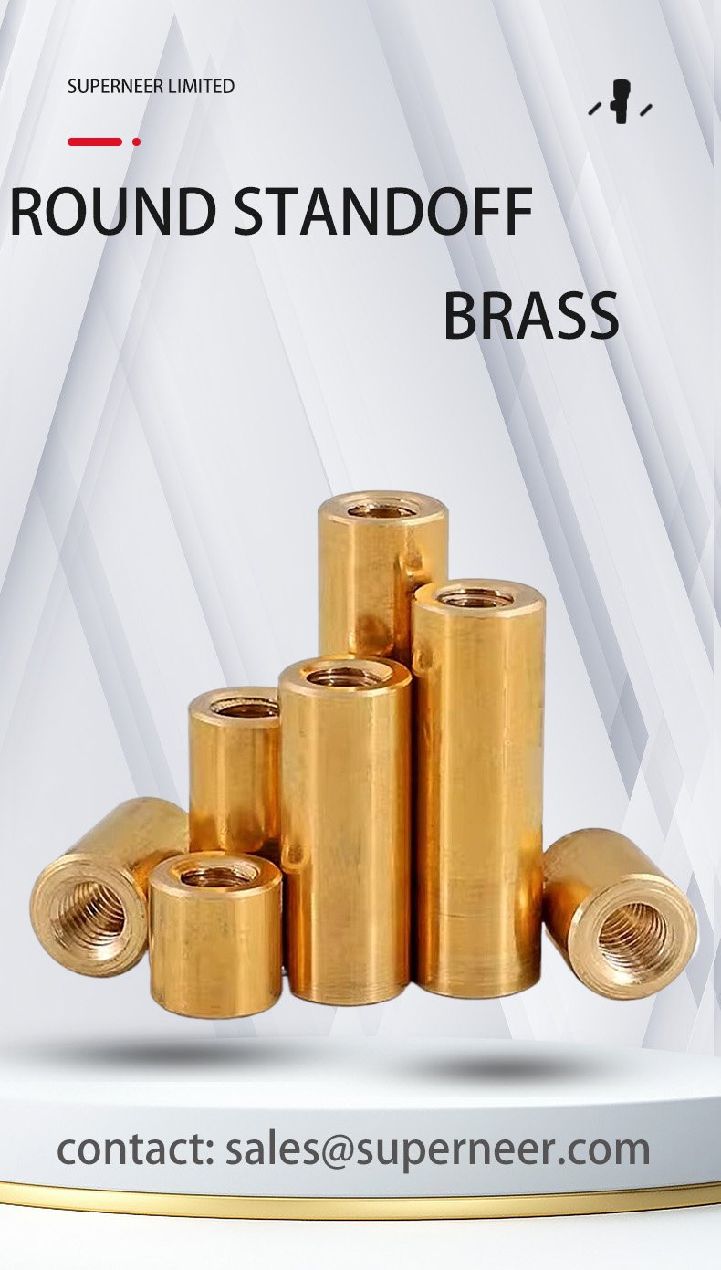 6-32 x 13/32" Female Female Brass Stand Off Brass Spacers