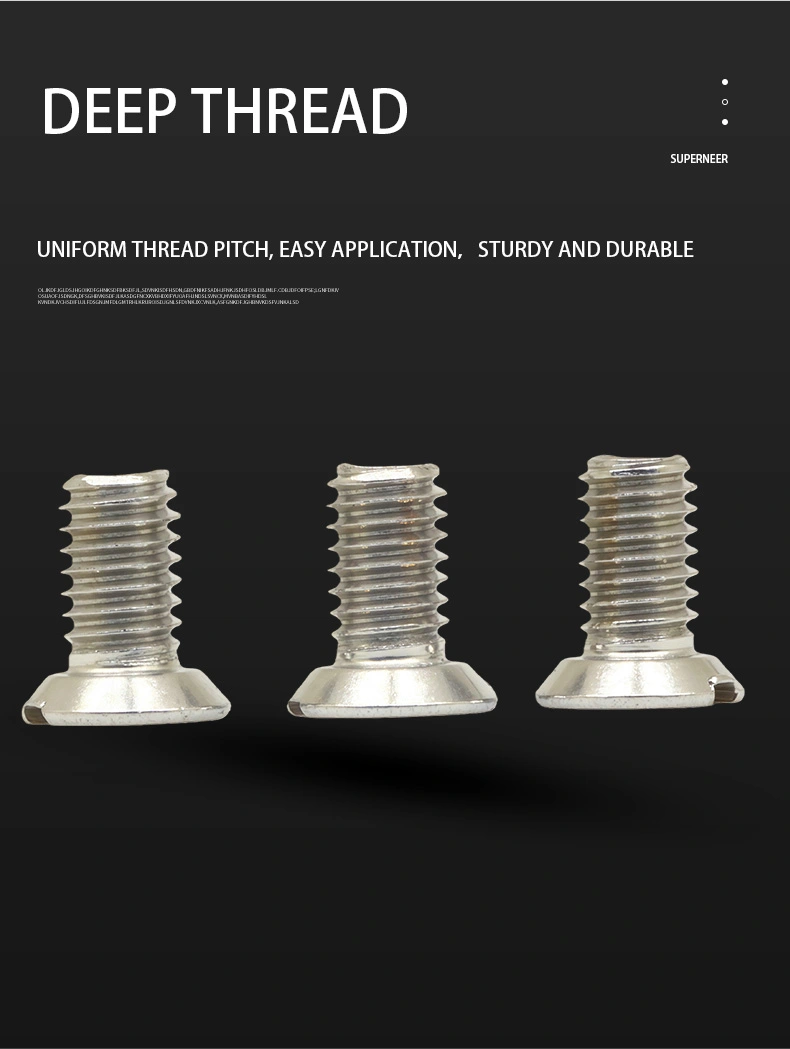 M3 x 6 mm  Flat Head Undercut Slotted Machine Screw SUS304 Stainless Steel Inox