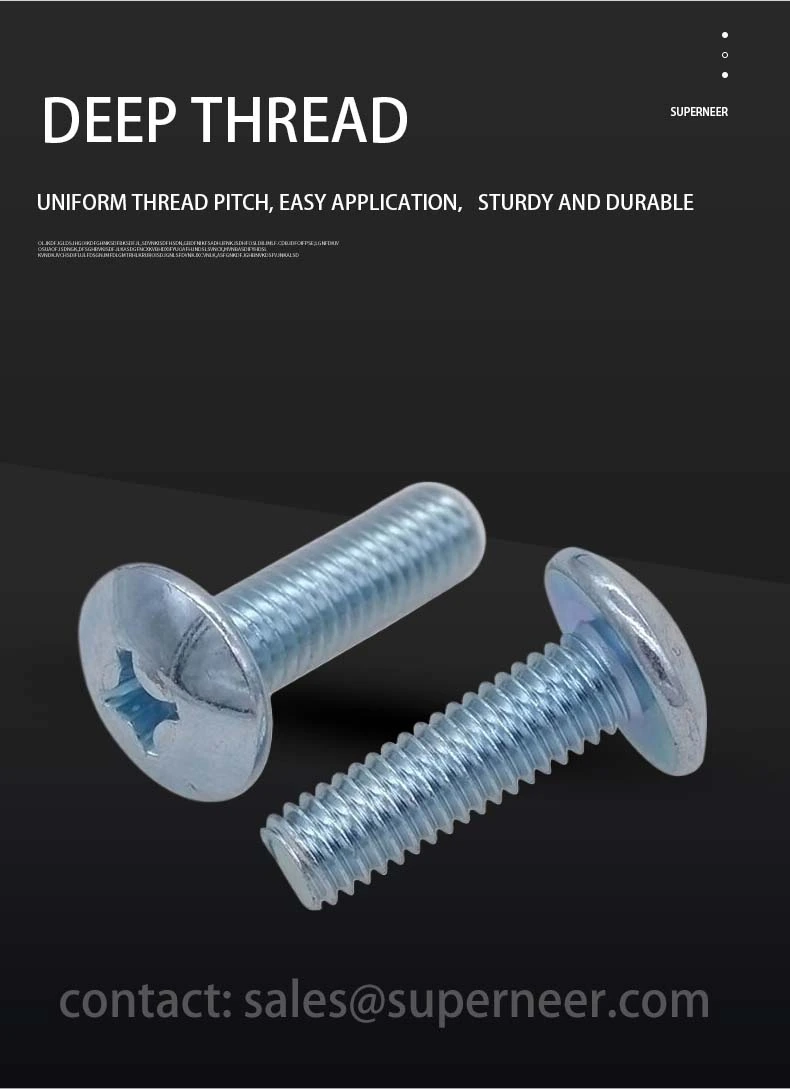 M2.2 x 5 mm Truss Head Phillips Machine Screw Steel Blue Zinc Plated JIS B 1111