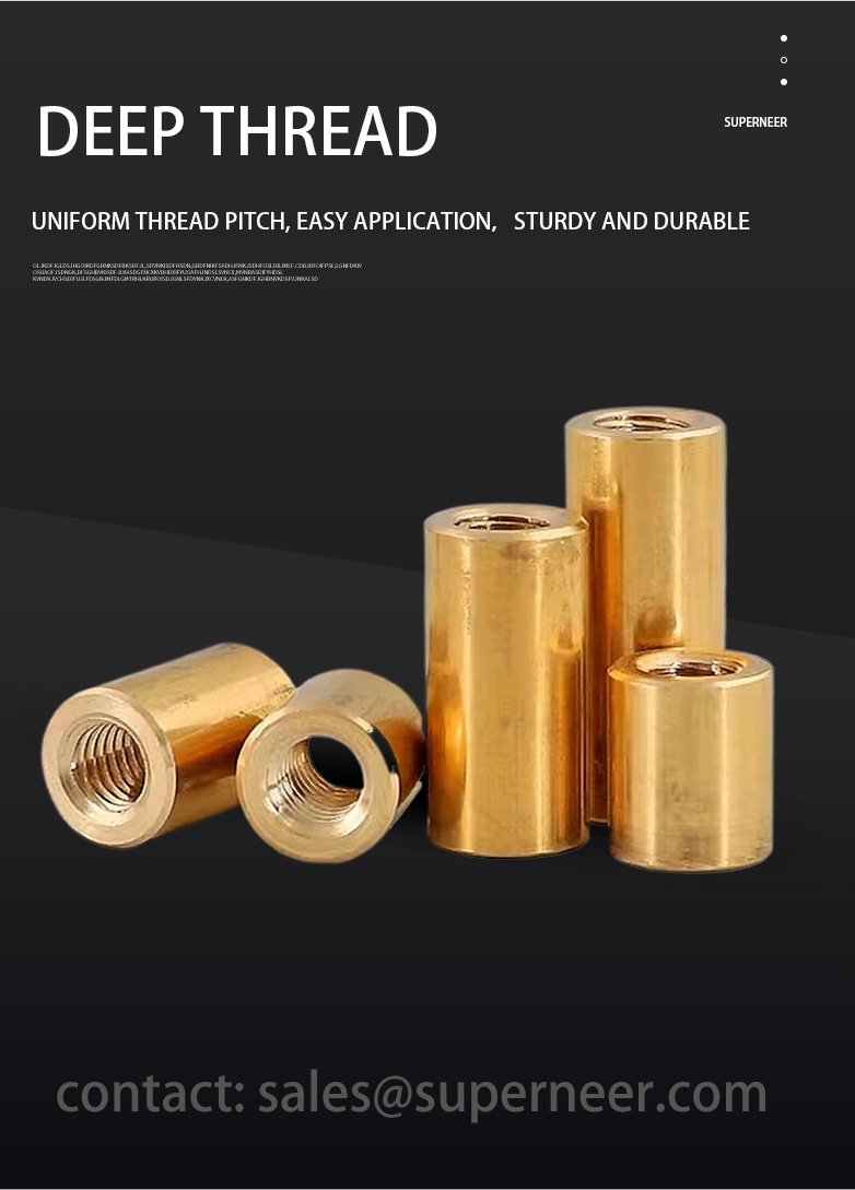 6-32 x 13/32" Female Female Brass Stand Off Brass Spacers