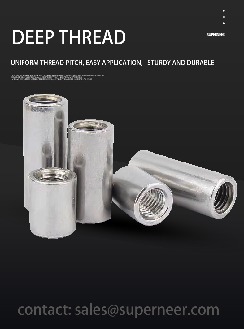 2-56 x 9/16" Round Female Female Spacers SUS303 Stainless Steel Inox Stand Off