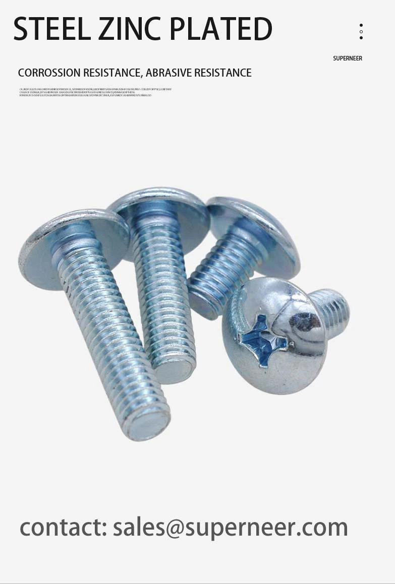 M2.2 x 5 mm Truss Head Phillips Machine Screw Steel Blue Zinc Plated JIS B 1111