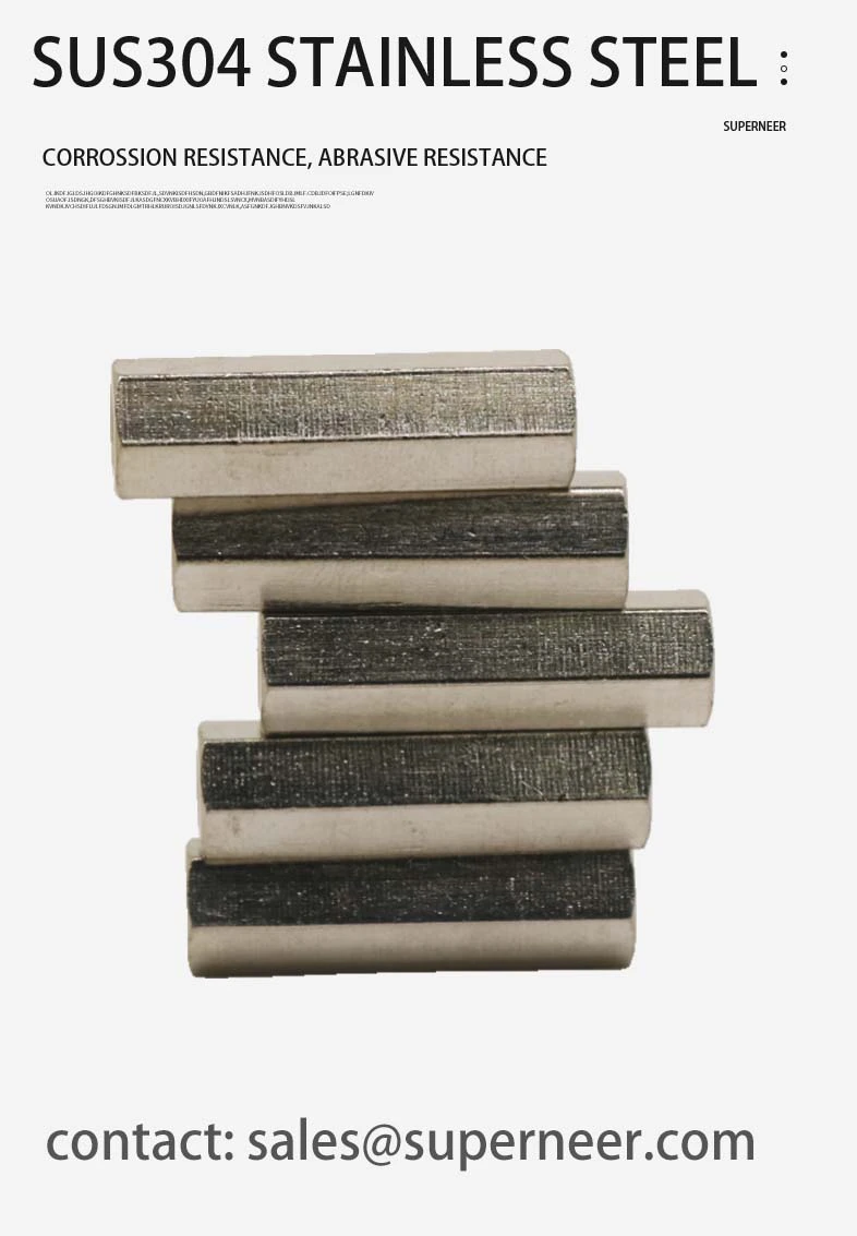 6-32 x 7/16" Female Female SUS303 Stainless Steel Inox Stand Off Hex Spacers 