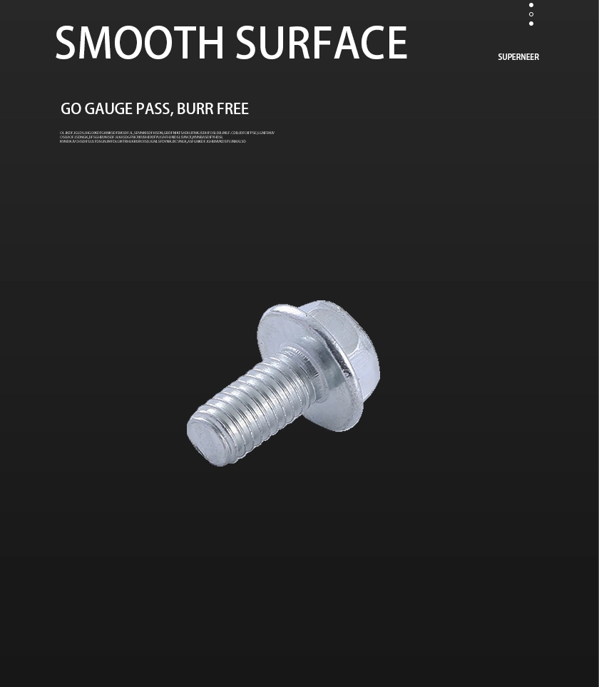 6-32 x 7/16“ Indented Hex Washer Head Phillips Machine Screw Steel Blue Zinc Plated