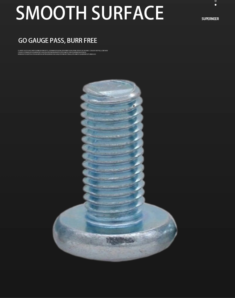 3-48 x 1/2" Pan Head Phillips Machine Screw Steel Blue Zinc Plated ANSI/ASME B18.6.3