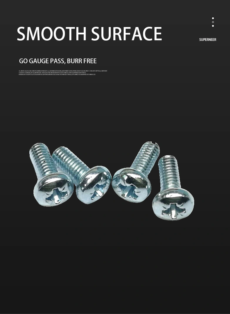 M6 x 16 mm Pan Head Pozi Machine Screw Steel Blue Zinc Plated ISO 7045