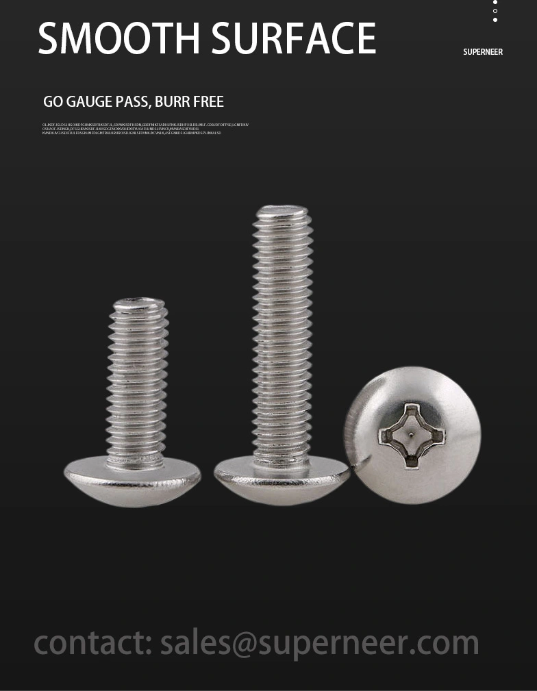 M2.5 x 9 mm  Truss Head Phillips Machine Screw SUS304 Stainless Steel Inox JIS B 1111