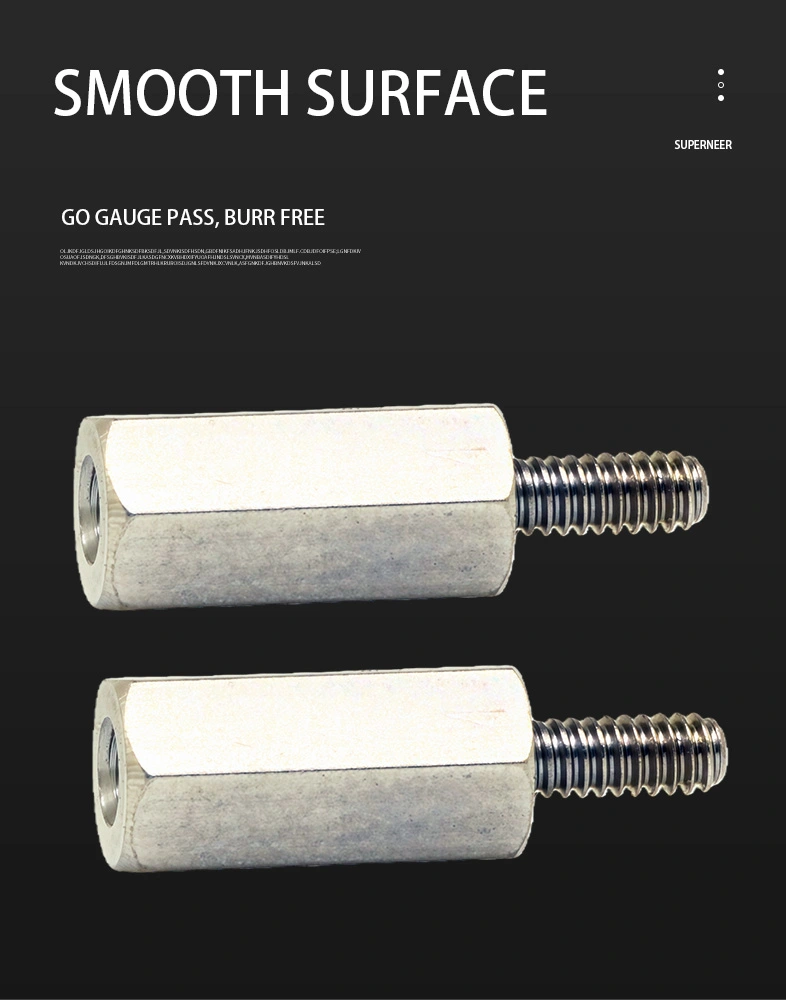 2-56 x 13/32" Standoff Screw with 7/32" Outer Thread Length SUS303 Stainless Steel Inox Hex Male Female Spacers 