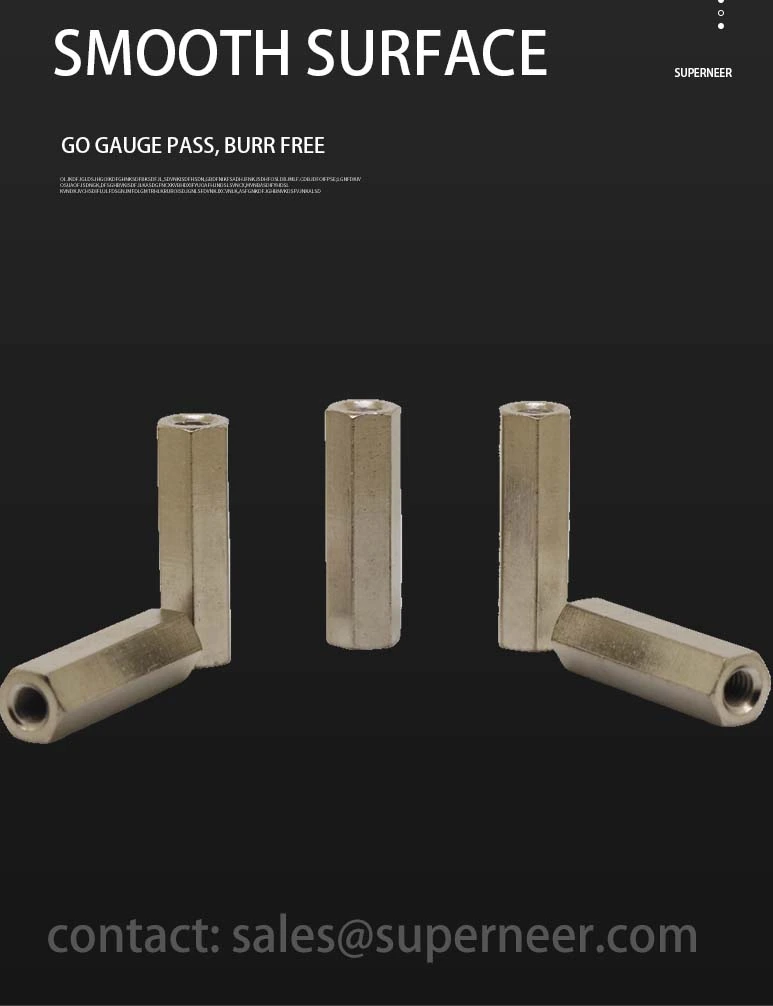 2-56 x 1" SUS303 Stainless Steel Inox Hex Female Threaded Standoff Spacer