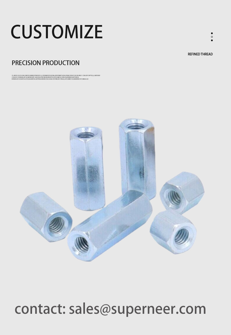 2-56 x 1/2" Steel Blue Zinc Plated Hex Female Threaded Standoff Spacer