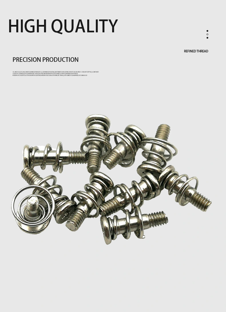 M2.5 x 10mm Flat Phillips Spring Screw Steel Nickel Plated