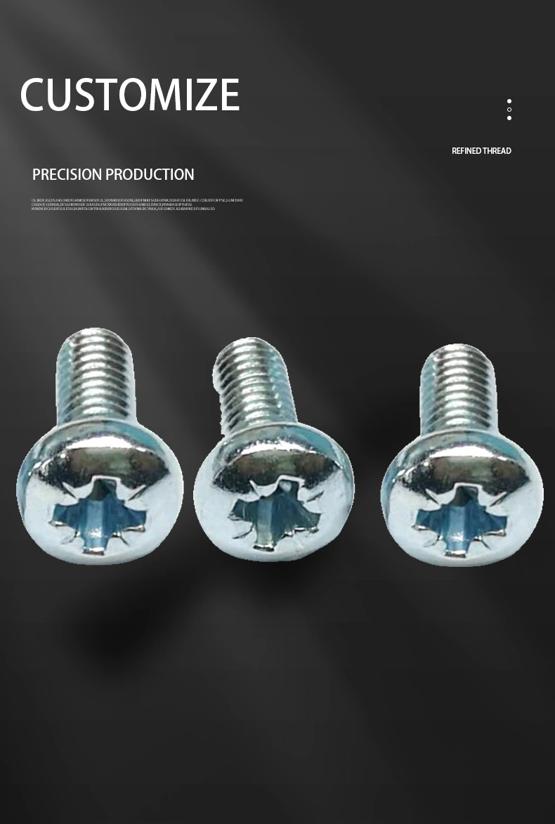 M6 x 16 mm Pan Head Pozi Machine Screw Steel Blue Zinc Plated ISO 7045