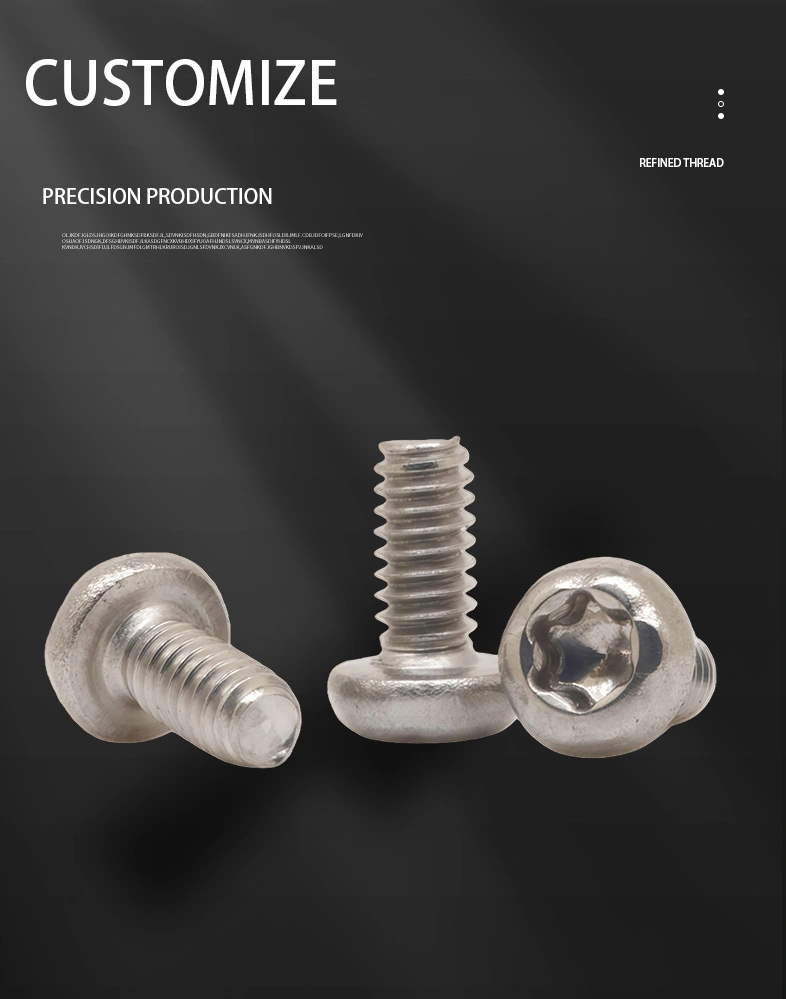 2-56 x 3/16" Pan Head Torx Machine Screw SUS304 Stainless Steel Inox