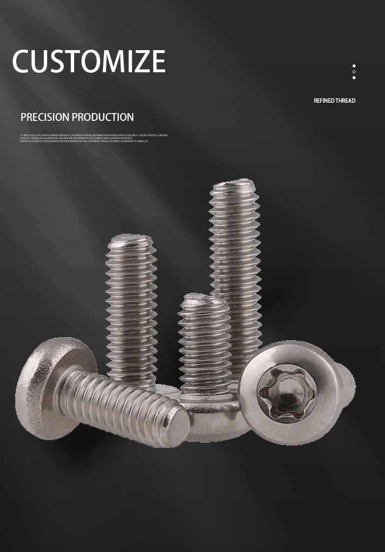 8-32 x 5/16" Pan Head Torx Machine Screw SUS304 Stainless Steel Inox
