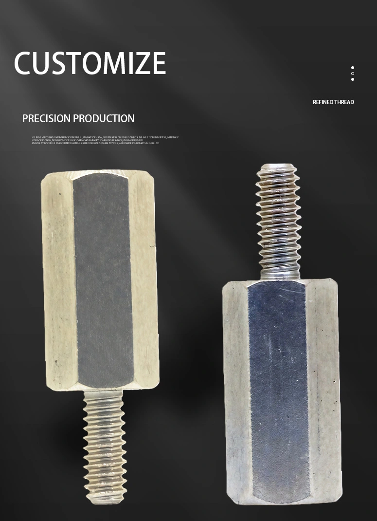 2-56 x 13/32" Standoff Screw with 7/32" Outer Thread Length SUS303 Stainless Steel Inox Hex Male Female Spacers 