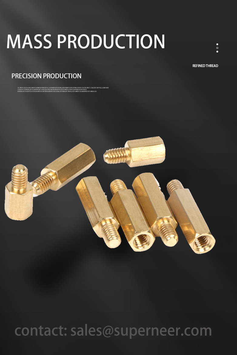 M3 x 8mm Hex Standoffs Male Female Spacers Brass