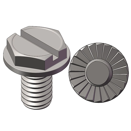 Slot Flange Bolt Serrated