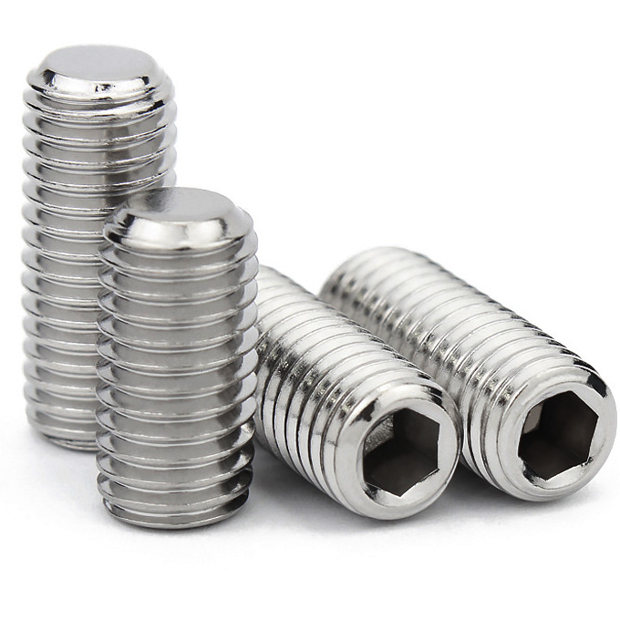 Sus304 Stainless Steel Socket Set Screw with Flat Point