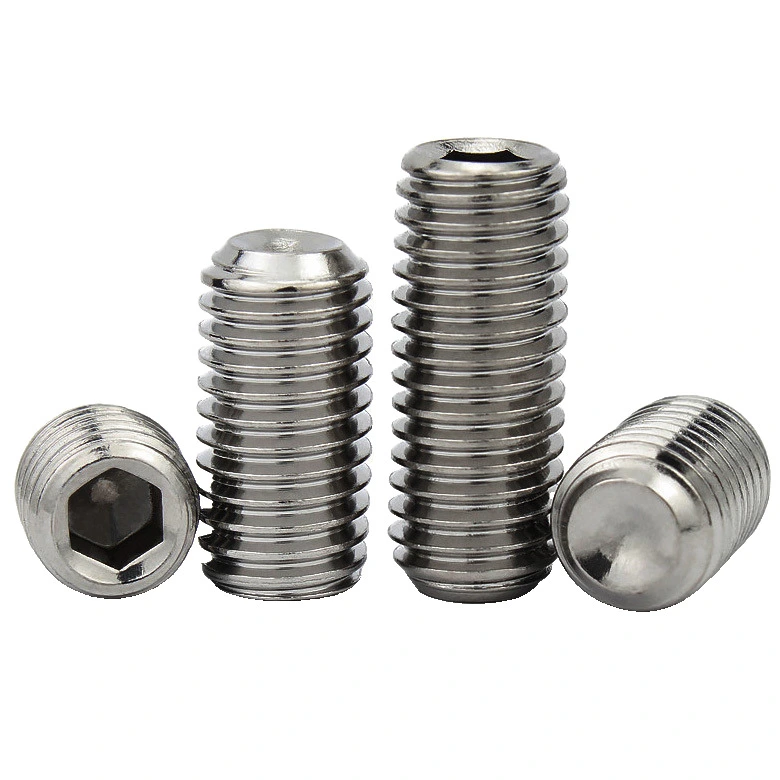 Sus304 Stainless Steel Cup Point Set Screws | Stainless Steel | Black | 12.9 Grade