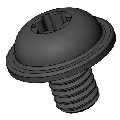 Black Zinc Plated Steel Torx Washer Head Screws