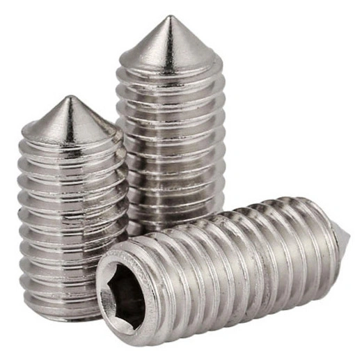 Sus304 Stainless Steel Socket Set Screw with Cone Point