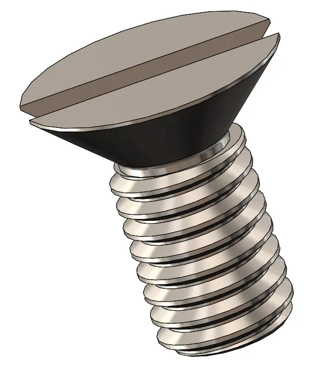 Sus304 Stainless Steel Slotted Flat Head Screw | CSK Slotted Screw