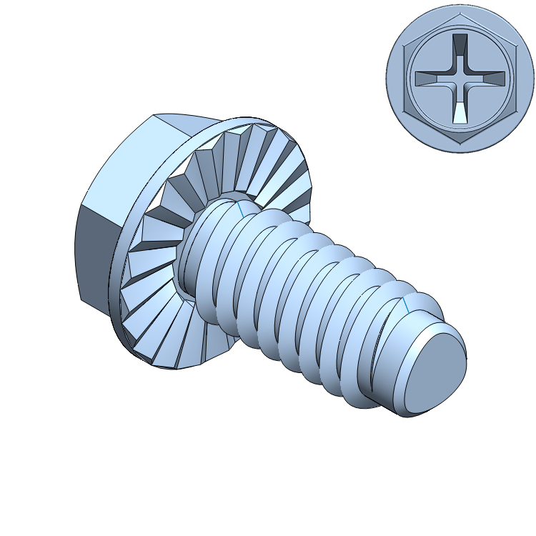 Blue Zinc Plated Steel