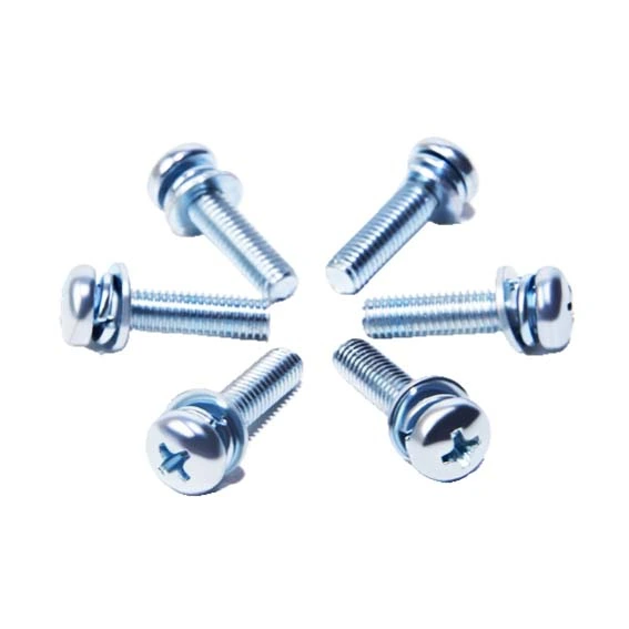 Blue Zinc Plated Steel Double Washer Screw - Superneer Fastener