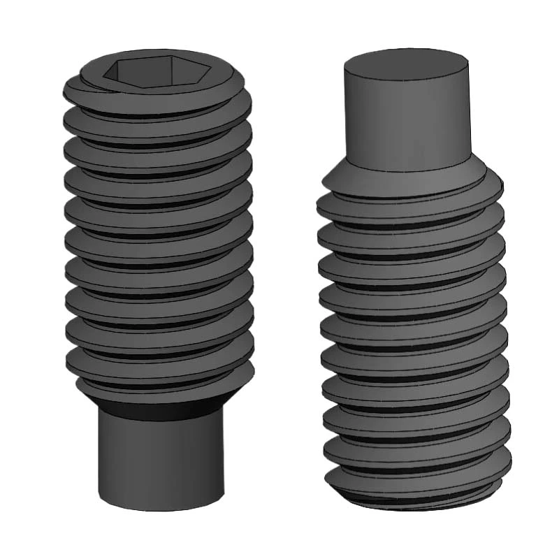 Black Steel Socket Dog Point Set Screw | SUS304 Stainless Steel | Black | 12.9 Grade Steel