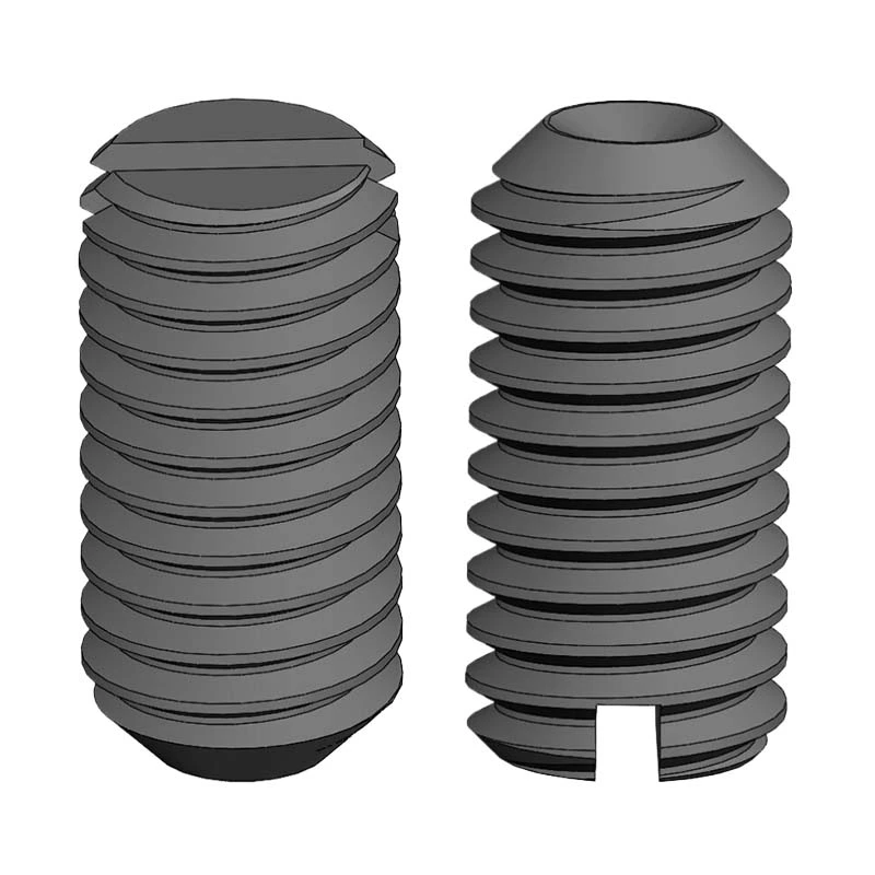 Black Steel Slotted Set Screw Cup Point | SUS304 Stainless Steel | Black | 12.9 Grade Steel