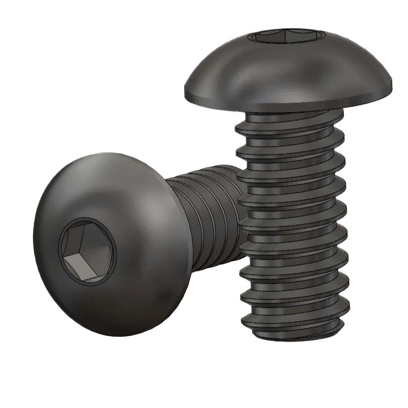 Black Zinc Plated Steel Button Head Cap Screw | Stainless Steel | Blue Zinc | Black