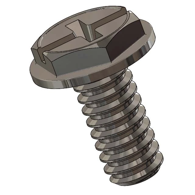 SUS304 Stainless Steel Washer Head Bolt | Phillips Slot | Hex Washer Head