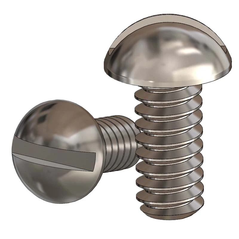 SUS304 Stainless Steel Slotted Round Head Bolt